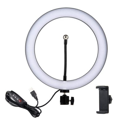 Picture of 10 inch LED Ring Light Ringlight Photography Beauty Light with Light Stand Tripod Set - Multicolor