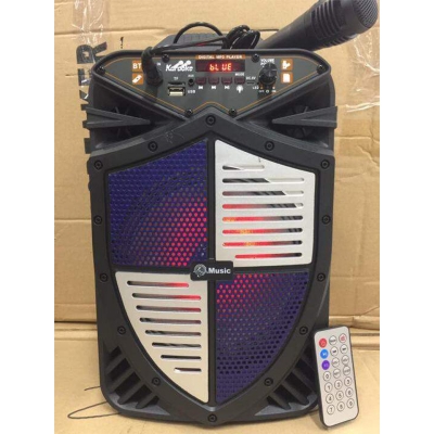Picture of TTD-5802 Super Bass 8 inch Karaoke Wireless Bluetooth Speaker w/ FREE MIC - Multicolor