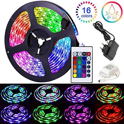 Picture of LED Fiexble Strip Light 16 Feet With Remote Control - 16 Color - Multicolor