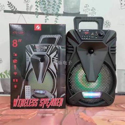 Picture of KTS-1209 8\" Wireless karaoke Bluetooth Speaker - Multicolor