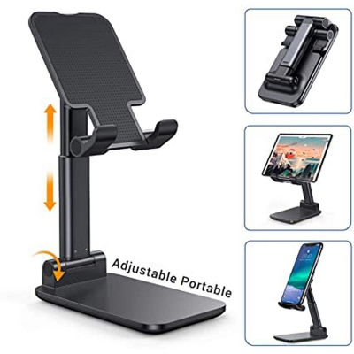 Picture of Adjustable Desktop Tablet Foldable Mobile Phone Holder Stand - multicolour - Multicolor