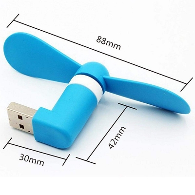 Picture of Mini Micro USB Electric Fan Cell Phone Cooling Fan use For Smartphone & PC - Multicolor