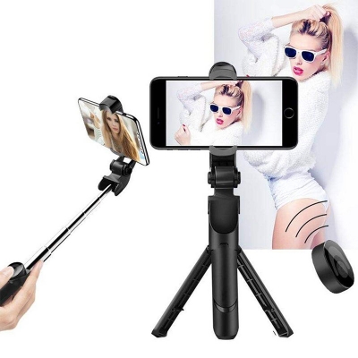 Picture of XT02 Wireless Bluetooth Tripod Mobile Phone Selfie Stick - Multicolor