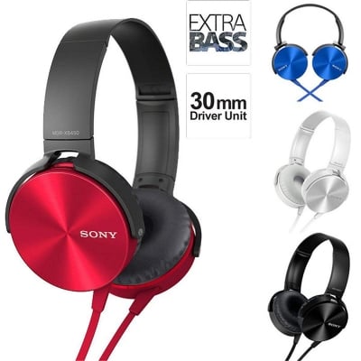Picture of SONY MDR-XB450 Over The Ear Extra Bass Headphone - Multicolor