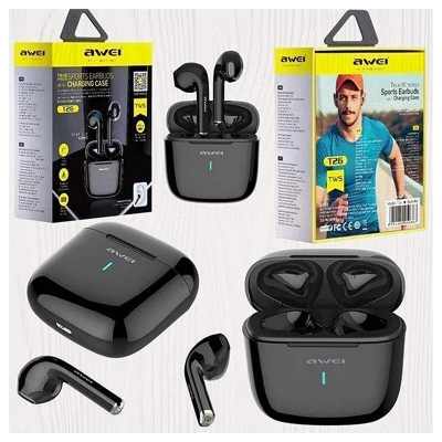 Picture of AWEI T26 TWS True Auricular Wireless Bluetooth Earbuds Headphones - Multicolor