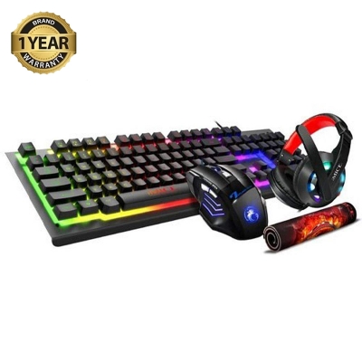 Picture of iMICE GK-470 4 in 1 Gaming Combo 4 In 1 Excellent Gameing Equipment - Multicolor