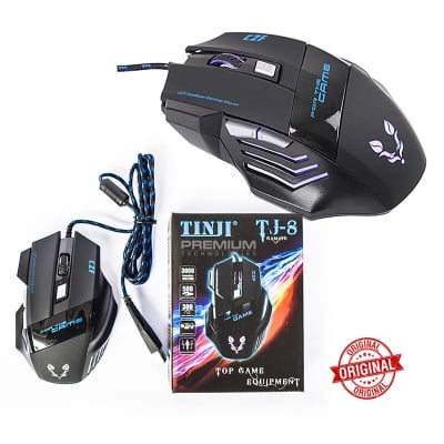 Picture of Tinji TJ-8 RGB Gaming Mouse - Multicolor