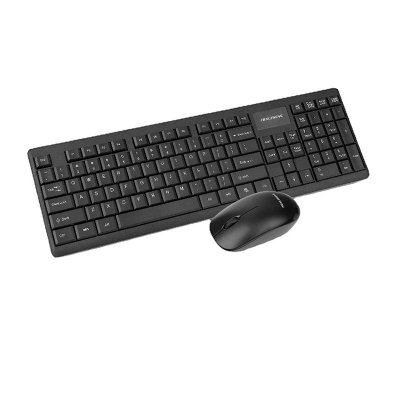 Picture of K100 2.4G wireless keyboard and mouse set black and white chocolate all-in-one desktop computer notebook - Multicolor