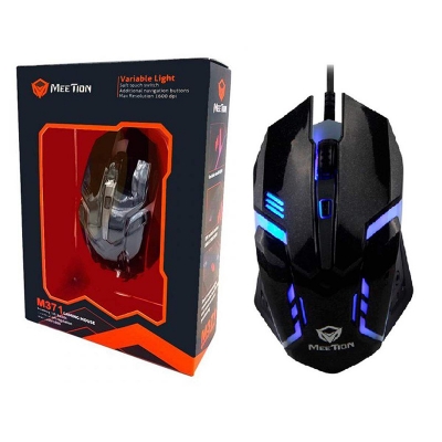 Picture of Meetion MT-M371 USB Wired Backlit Mouse - Multicolor