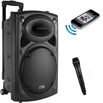 Picture of Karaoke Rechargeable Bluetooth Trolly Speaker