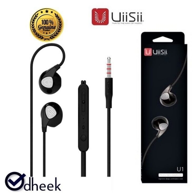 Picture of UiiSii U1 headphone Wired Earphones with Mic - Black color