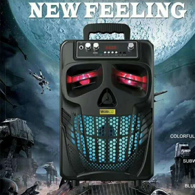 Picture of ND-W66 TWS Wireless Bluetooth Portable HIFI Speaker With Microphone / Super Bass Subwoofer / LED Light / FM Radio