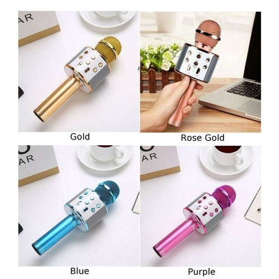 Picture of WS858 Bluetooth Wireless Karaoke Microphone MIC Speaker