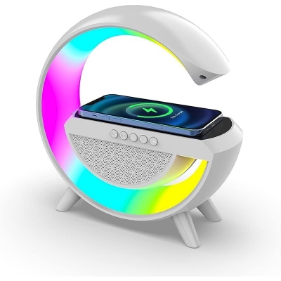 Picture of LED Wireless Phone Charging Speaker BT 2301 - Multicolor