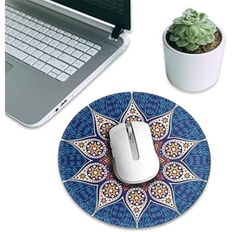 Picture of Mini Slim Wireless Keyboard & Mouse With Round Soft Random Design G7 Mousepad & Handboss Screen Cleaner Combo Pack - Multicolor