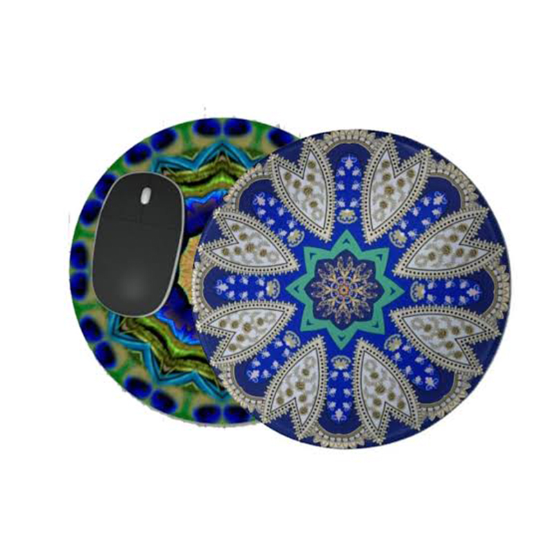 Picture of Mini Slim Wireless Keyboard & Mouse With Round Soft Random Design G7 Mousepad & Handboss Screen Cleaner Combo Pack - Multicolor
