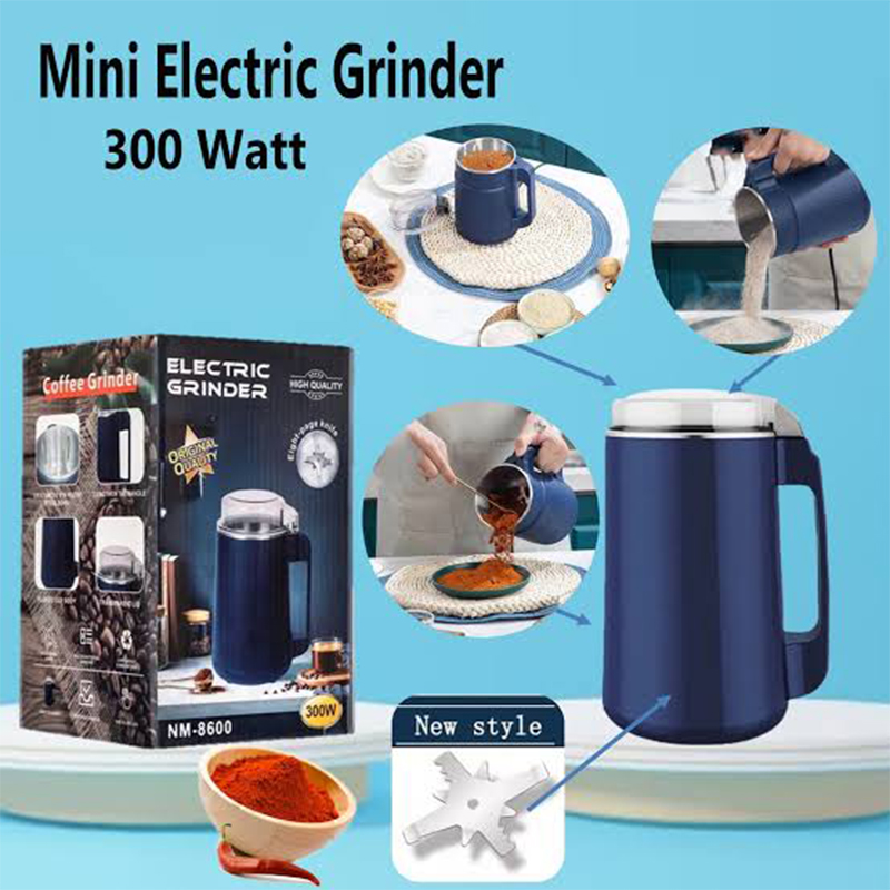Picture of NM-8600 Electric Multi-Function Grinder, 300W Power, Stainless Steel Blades, Dry & Wet Grinding, 2 Speed Settings - Multicolor
