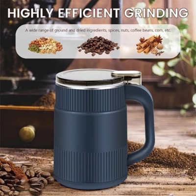 Picture of Electric Coffee Grinder with Stainless Steel Bowl, 350W Motor, and 12-Month Warranty – Ideal for Spices, Nuts, and Grains - Multicolor