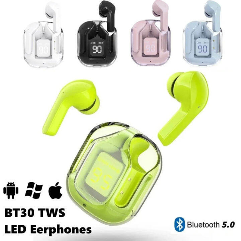 Picture of Ultrapods MAX/ PRO TWS Earbud, Bluetooth Earbuds with Display, Transparent Design, 30 Hrs Playtime with Fast Charging, Bluetooth 5.3 + Enc - Multicolor