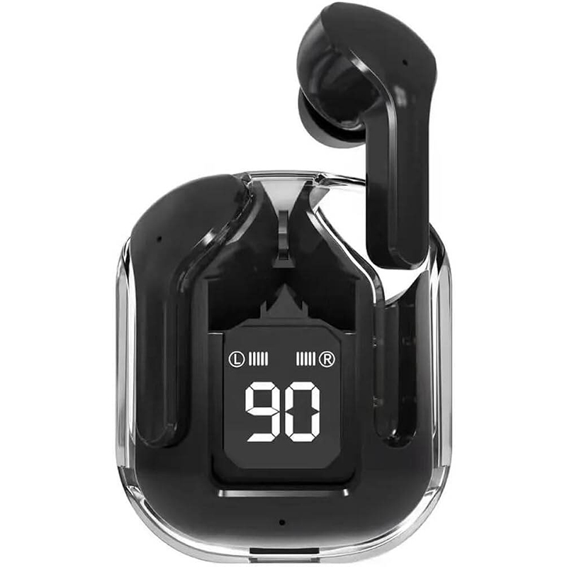 Picture of Ultrapods MAX/ PRO TWS Earbud, Bluetooth Earbuds with Display, Transparent Design, 30 Hrs Playtime with Fast Charging, Bluetooth 5.3 + Enc - Multicolor