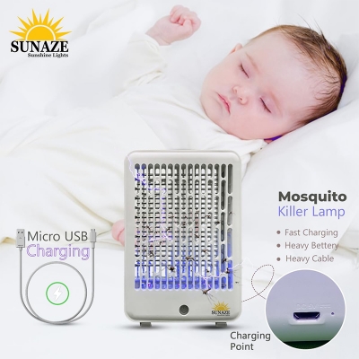 Picture of Gecko USB-03 Mosquito Killer Lamp | Electric Insect Trap with UV Light | Quiet, Energy-Efficient, & Easy to Clean - Multicolor