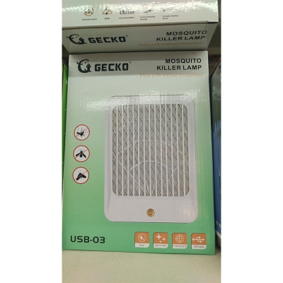 Picture of Gecko USB-03 Mosquito Killer Lamp | Electric Insect Trap with UV Light | Quiet, Energy-Efficient, & Easy to Clean - Multicolor