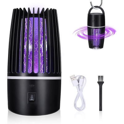 Picture of Electric Mosquito Killer, 360° UV Outdoor Anti-Mosquito Lamp, 2 in 1 Rechargeable USB Mosquito Lamp, Electric Anti-Mosquito for Bedrooms, Gardens and Campings - Multicolor