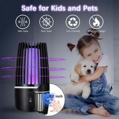 Picture of Electric Mosquito Killer, 360° UV Outdoor Anti-Mosquito Lamp, 2 in 1 Rechargeable USB Mosquito Lamp, Electric Anti-Mosquito for Bedrooms, Gardens and Campings - Multicolor