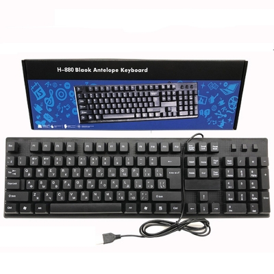 Picture of Universal HP H-880 Business game 2in1 USB Wired Keyboard (DZ2 HP H-880) - Black