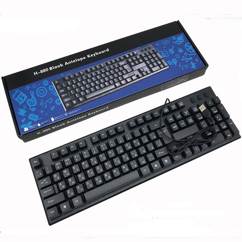 Picture of Universal HP H-880 Business game 2in1 USB Wired Keyboard (DZ2 HP H-880) - Black