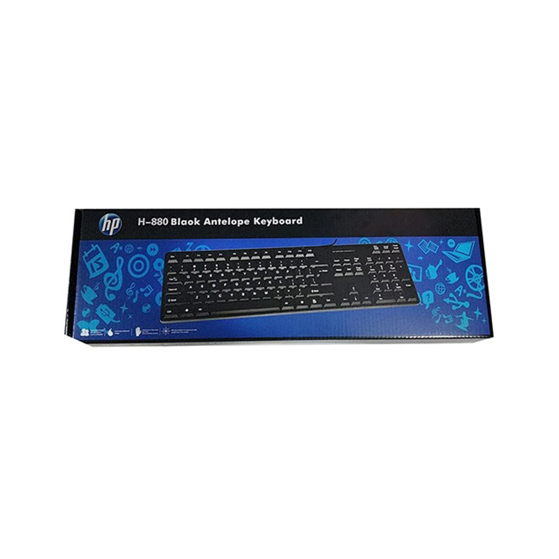 Picture of Universal HP H-880 Business game 2in1 USB Wired Keyboard (DZ2 HP H-880) - Black