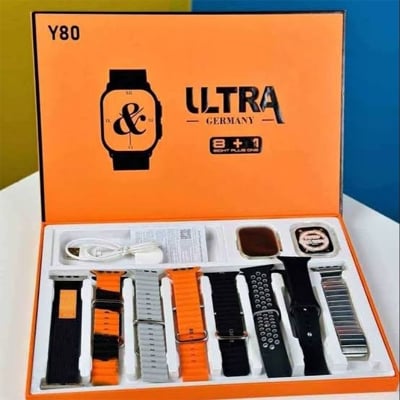 Picture of Y80 Ultra Smartwatch with 8 Straps - Advanced Fitness Tracker with Heart Rate, SpO2 Monitoring, Bluetooth Call, Waterproof Design - Multicolor