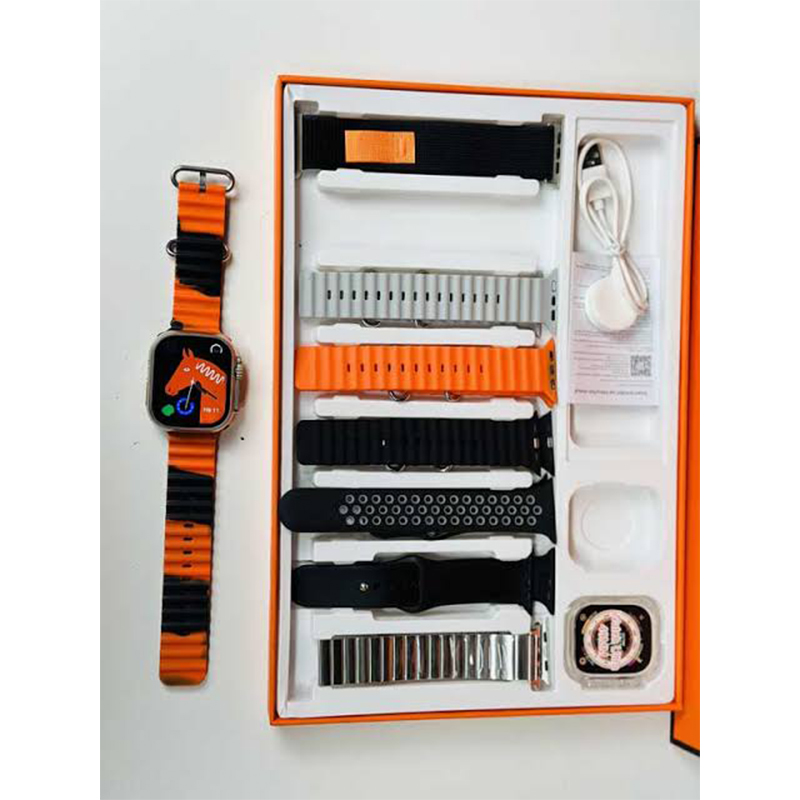 Picture of Y80 Ultra Smartwatch with 8 Straps - Advanced Fitness Tracker with Heart Rate, SpO2 Monitoring, Bluetooth Call, Waterproof Design - Multicolor