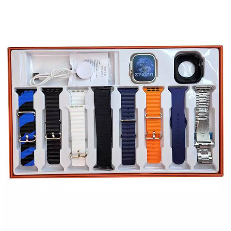 Picture of Y80 Ultra Smartwatch with 8 Straps - Advanced Fitness Tracker with Heart Rate, SpO2 Monitoring, Bluetooth Call, Waterproof Design - Multicolor