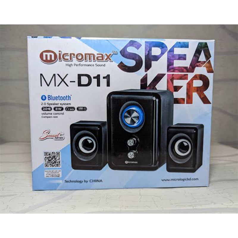 Picture of Micromax MX-D11 High Performance 2.0 Bluetooth Speaker System with Compact Design and 8W Power Output