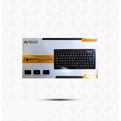 Picture of A4Tech KR-86 ComfortKey Ergonomic Wired Keyboard with Silent Key Design - Multicolor