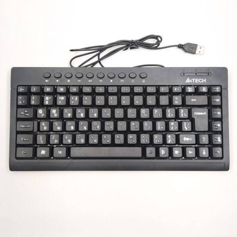 Picture of A4Tech KR-86 ComfortKey Ergonomic Wired Keyboard with Silent Key Design - Multicolor