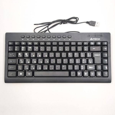Picture of A4Tech KR-86 ComfortKey Ergonomic Wired Keyboard with Silent Key Design - Multicolor
