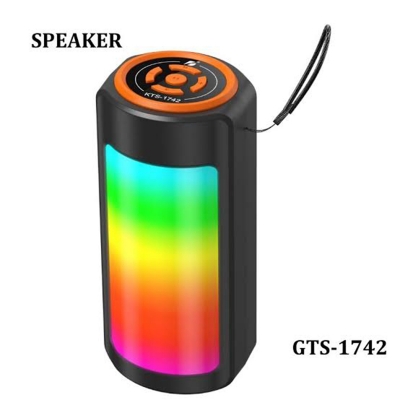 Picture of Flame Light Portable Speaker GTS-1742 with RGB Lighting and High-Quality Sound