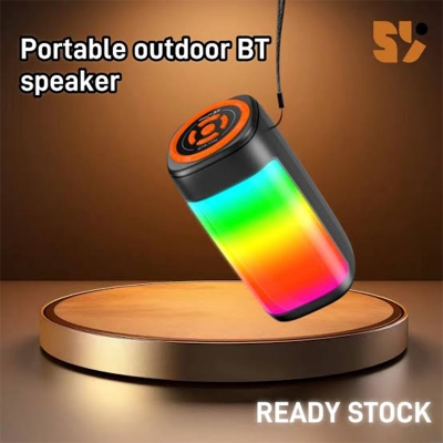 Picture of Flame Light Portable Speaker GTS-1742 with RGB Lighting and High-Quality Sound