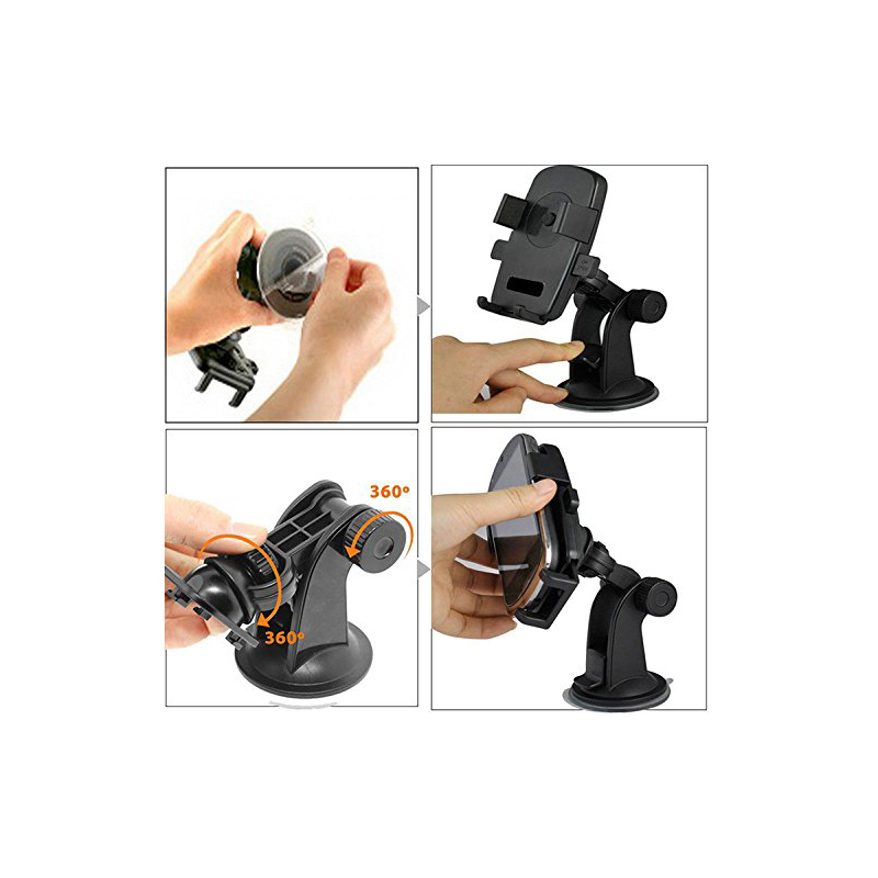 Picture of Adjustable Mobile Phone Holder with Suction Cup | Car Dashboard and Windshield Mount - Multicolor