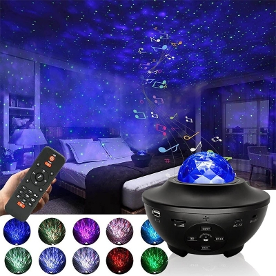 Picture of Galaxy Projector Star Starry Sky LED Night Light Projector Bluetooth Speaker Bedroom Lamp Universal Mini LED Lights Projector Light - Multicolor