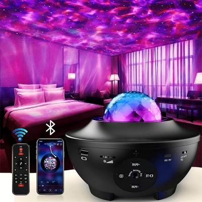 Picture of Galaxy Projector Star Starry Sky LED Night Light Projector Bluetooth Speaker Bedroom Lamp Universal Mini LED Lights Projector Light - Multicolor