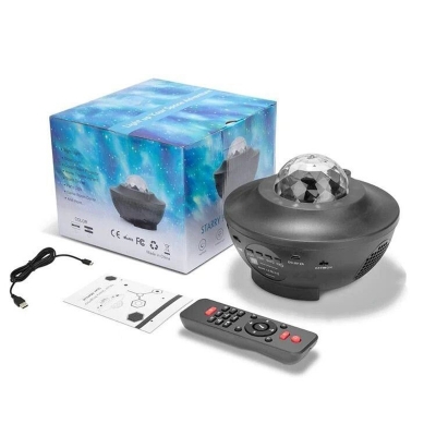 Picture of Galaxy Projector Star Starry Sky LED Night Light Projector Bluetooth Speaker Bedroom Lamp Universal Mini LED Lights Projector Light - Multicolor