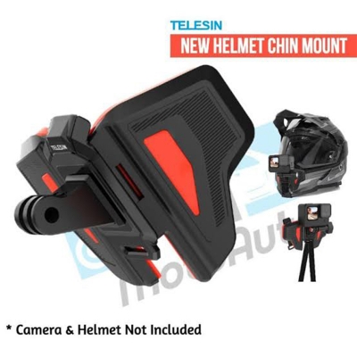 Picture of TELESIN 2nd Generation Motorcycle Helmet Bracket - Action Camera Mount for GoPro Hero 12/11/10/9, Insta360, DJI Osmo - Multicolor