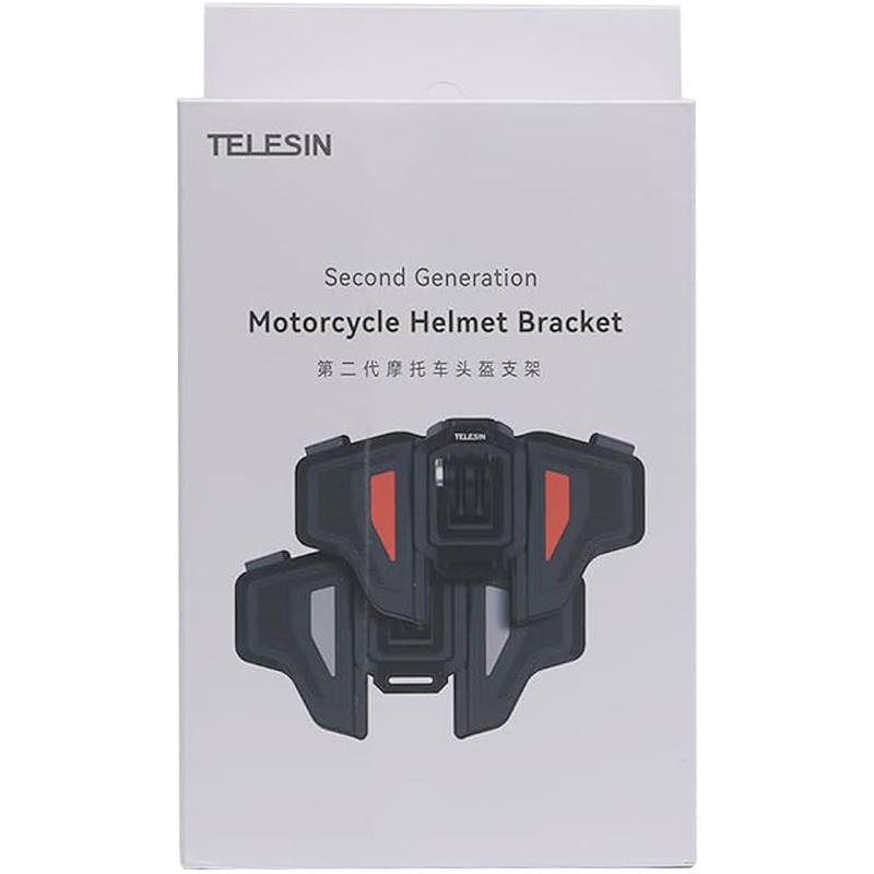 Picture of TELESIN 2nd Generation Motorcycle Helmet Bracket - Action Camera Mount for GoPro Hero 12/11/10/9, Insta360, DJI Osmo - Multicolor