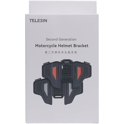 Picture of TELESIN 2nd Generation Motorcycle Helmet Bracket - Action Camera Mount for GoPro Hero 12/11/10/9, Insta360, DJI Osmo - Multicolor