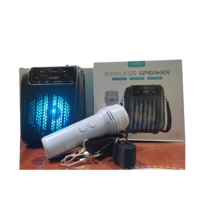 Picture of Greatnice GTS-2005 3-Inch Wireless Bluetooth Speaker with Microphone, LED Lights, Portable, Big Sound