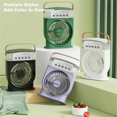 Picture of Mini Portable Cooling Fan - Rechargeable, 3-Speed Airflow, Stylish & Compact Design - Multicolor