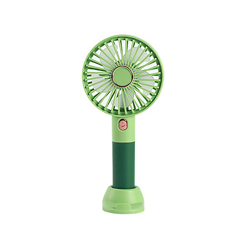 Picture of Portable Mini Rechargeable Handheld Fan with Stand – USB Charging, Adjustable Speeds, Compact and Travel-Friendly - Multicolor